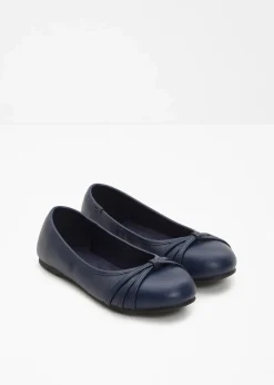 bonprix Schuhe & Accessoires In Spezialgrößen·Weite Schuhe|Schuhe & Accessoires In Spezialgrößen·Schuhe In Übergröße|Komfort-Ballerinas in bequemer Weite dunkelblau