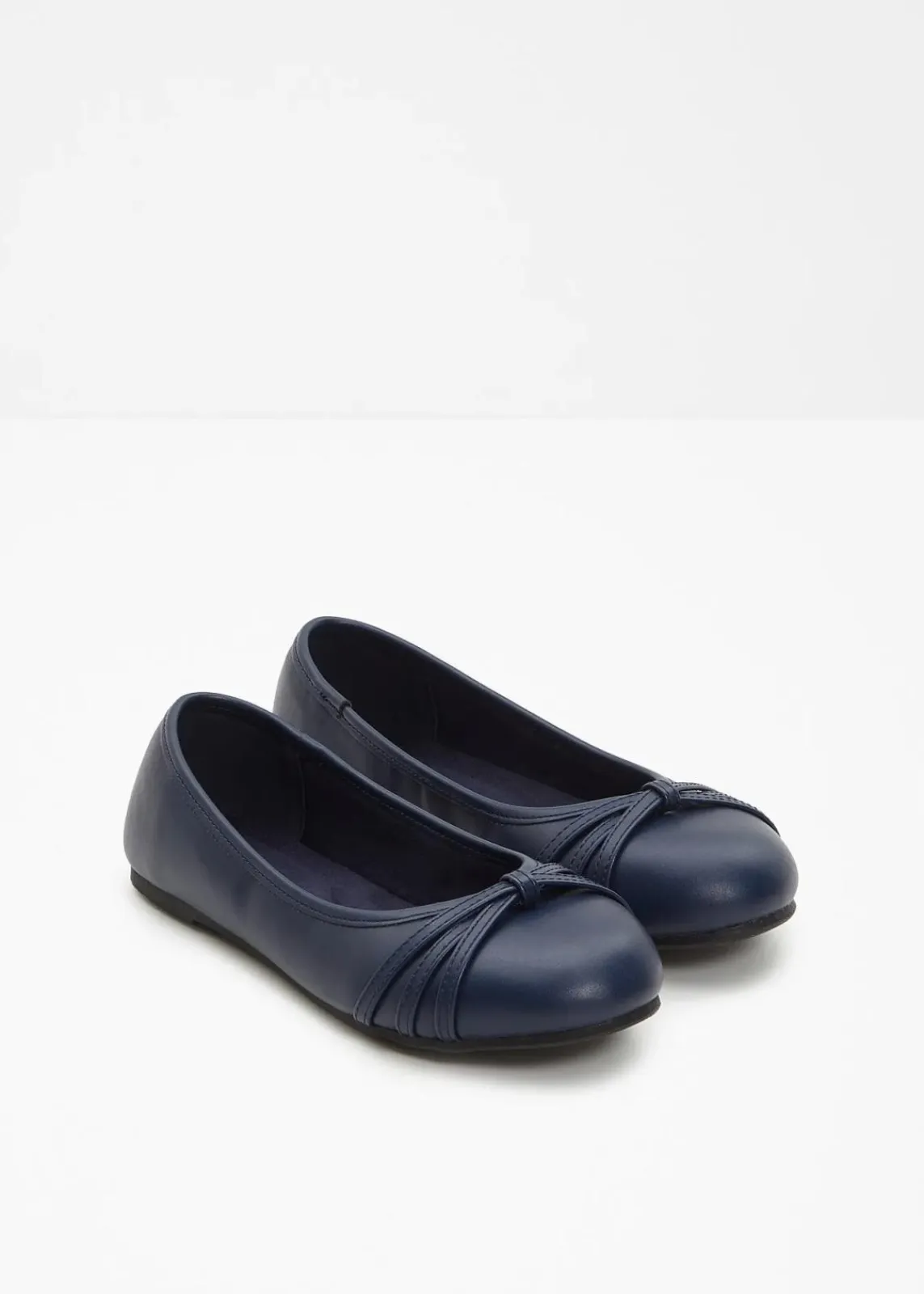 bonprix Schuhe & Accessoires In Spezialgrößen·Weite Schuhe|Schuhe & Accessoires In Spezialgrößen·Schuhe In Übergröße|Komfort-Ballerinas in bequemer Weite dunkelblau