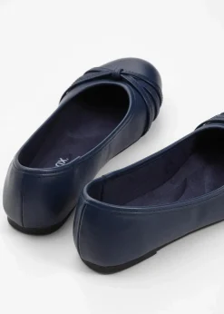 bonprix Schuhe & Accessoires In Spezialgrößen·Weite Schuhe|Schuhe & Accessoires In Spezialgrößen·Schuhe In Übergröße|Komfort-Ballerinas in bequemer Weite dunkelblau