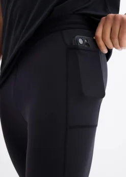 bonprix Outdoorbekleidung|Sportbekleidung|Komfort-Lauftights Herren mit Handytasche schwarz