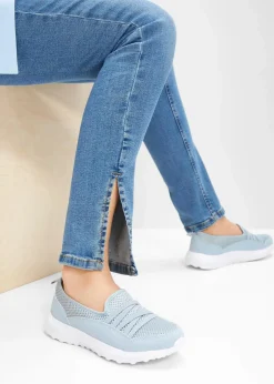 bonprix Schuhe & Accessoires In Spezialgrößen·Schuhe In Übergröße|Sneaker|Komfort-Slip-In-Sneaker mit leichter Sohle hellblau