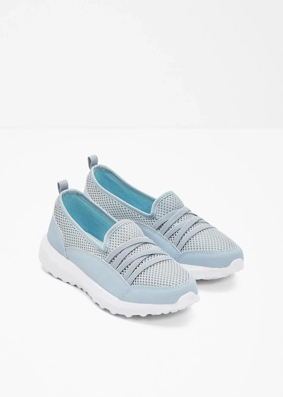 bonprix Schuhe & Accessoires In Spezialgrößen·Schuhe In Übergröße|Sneaker|Komfort-Slip-In-Sneaker mit leichter Sohle hellblau