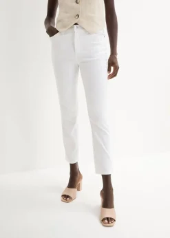 bonprix Bekleidung·Kleider|Hosen|Komfort-Stretchhose weiß