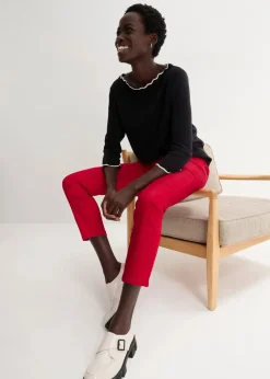 bonprix Hosen|Bekleidung·Kleider|Komfort-Stretchhose chillirot