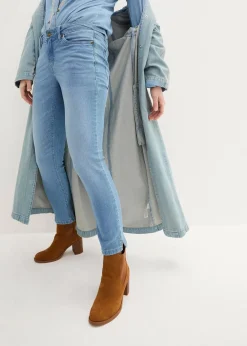 Komfort-Stretch-7/8-Jeans mit Schlitz|bonprix Outlet