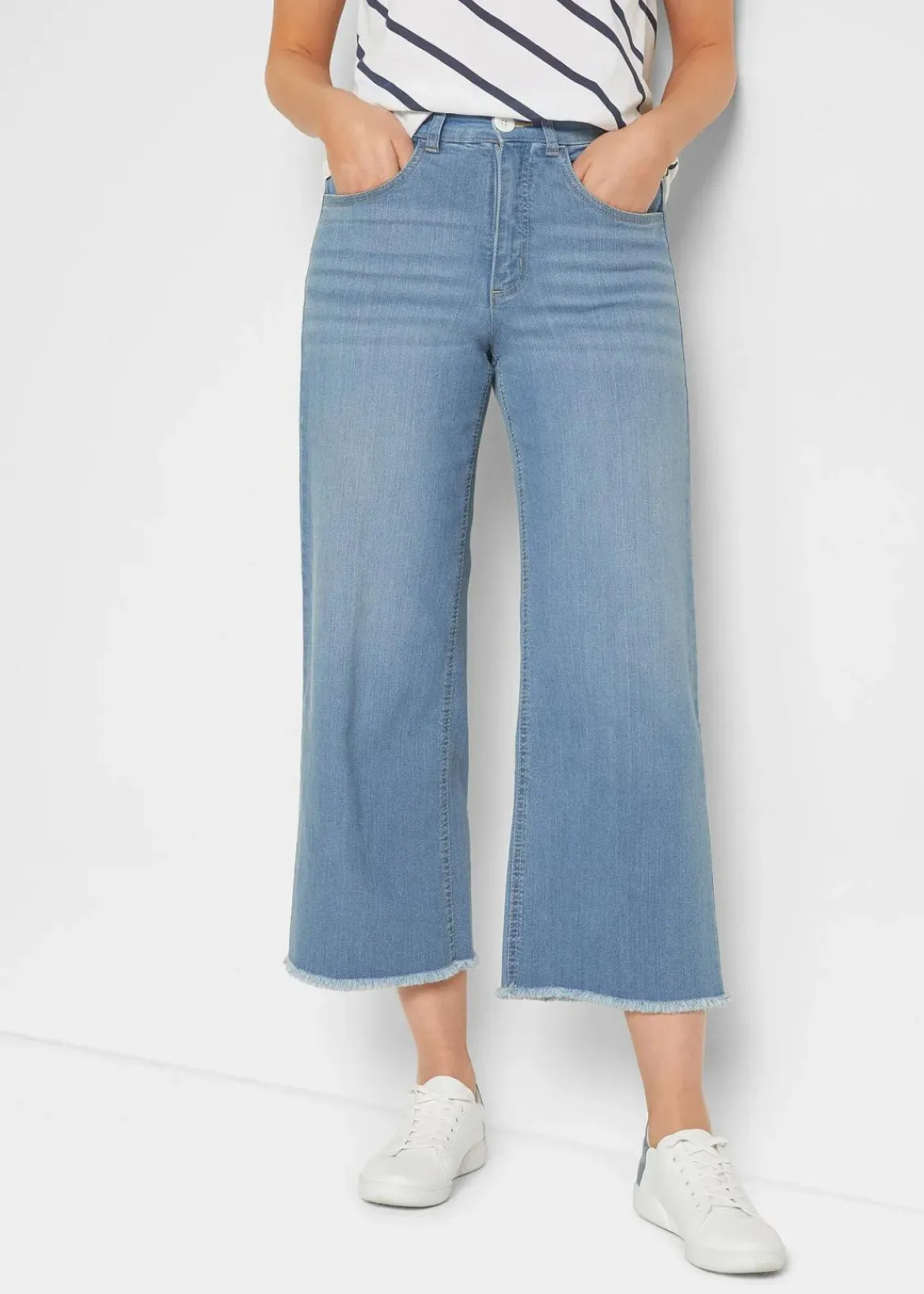 7/8-Komfort-Stretch-Jeans, Wide Fit|bonprix