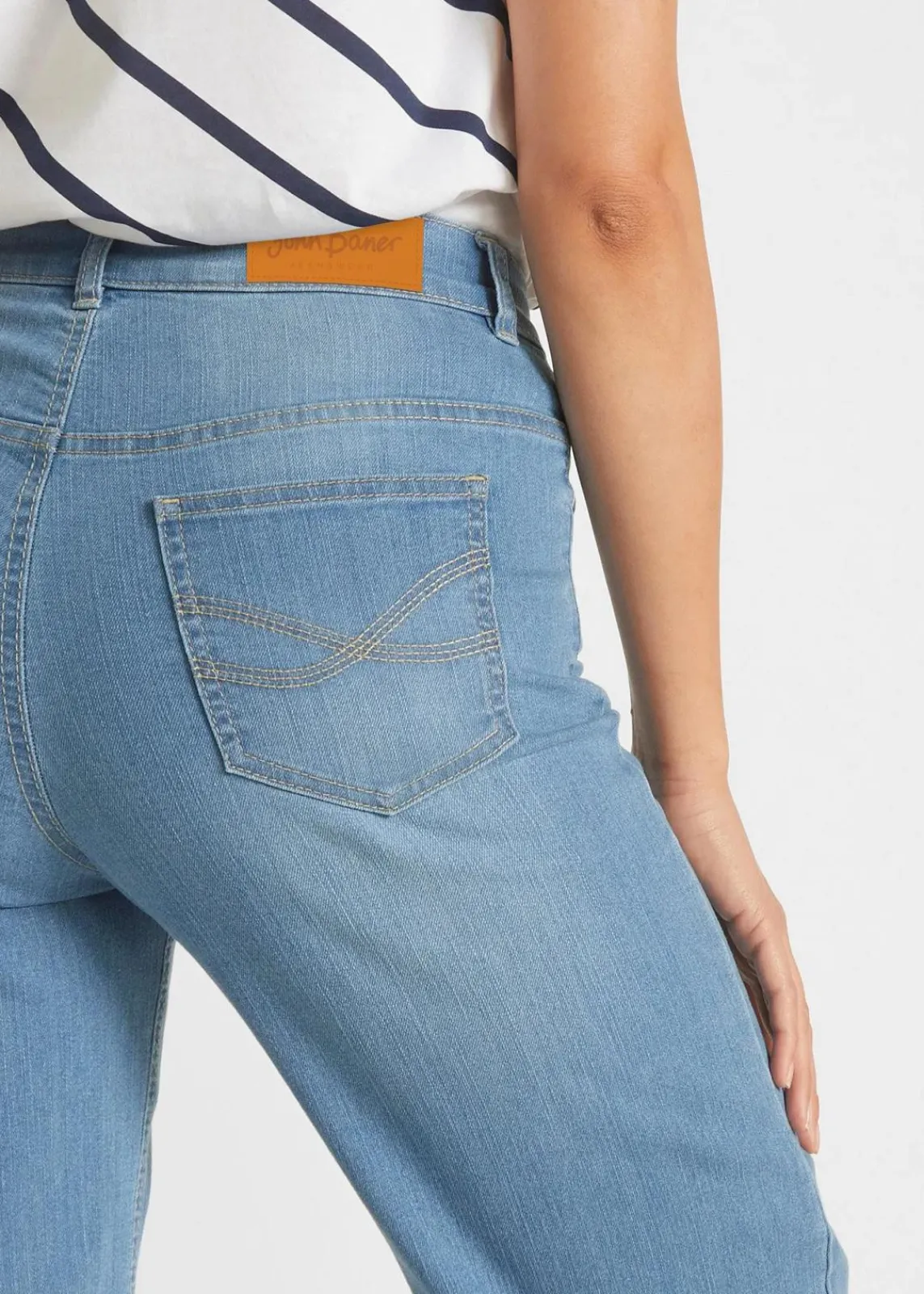 7/8-Komfort-Stretch-Jeans, Wide Fit|bonprix