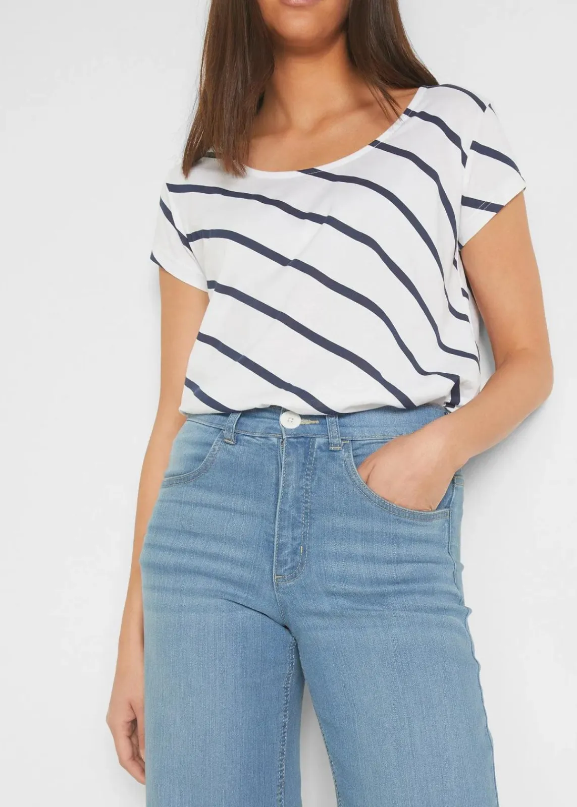 7/8-Komfort-Stretch-Jeans, Wide Fit|bonprix