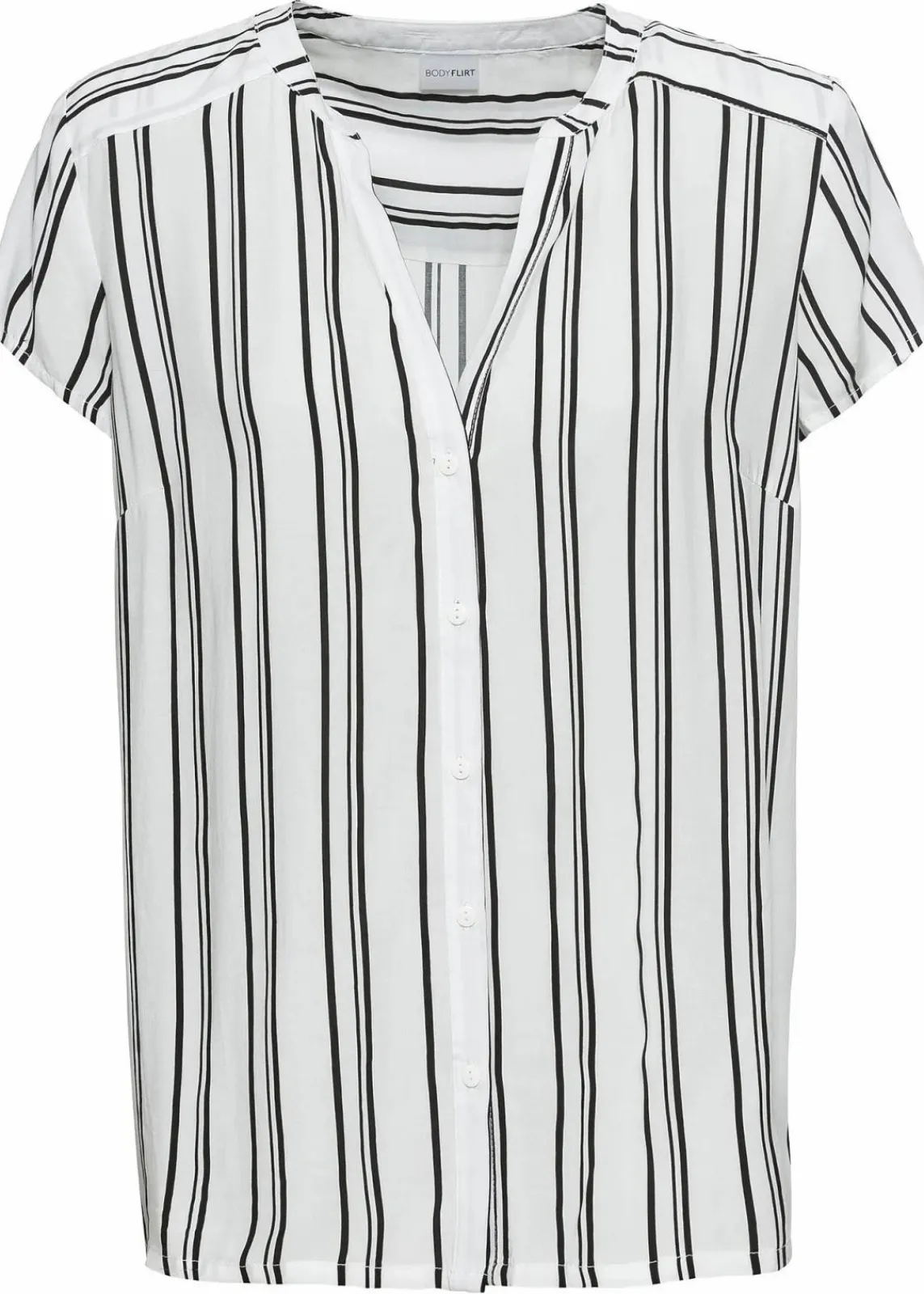 Kurzarmbluse aus reiner Viskose|bonprix Discount