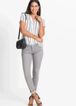 Kurzarmbluse aus reiner Viskose|bonprix Discount