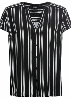 Kurzarmbluse aus reiner Viskose|bonprix Clearance