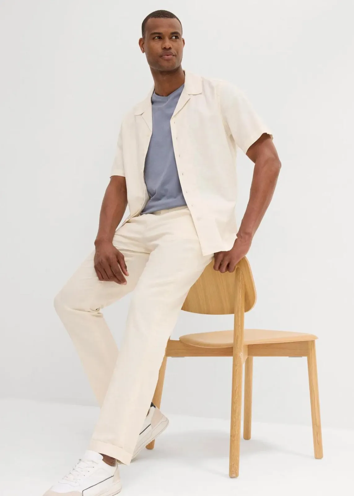 Kurzarmhemd aus Leinen|bonprix Clearance