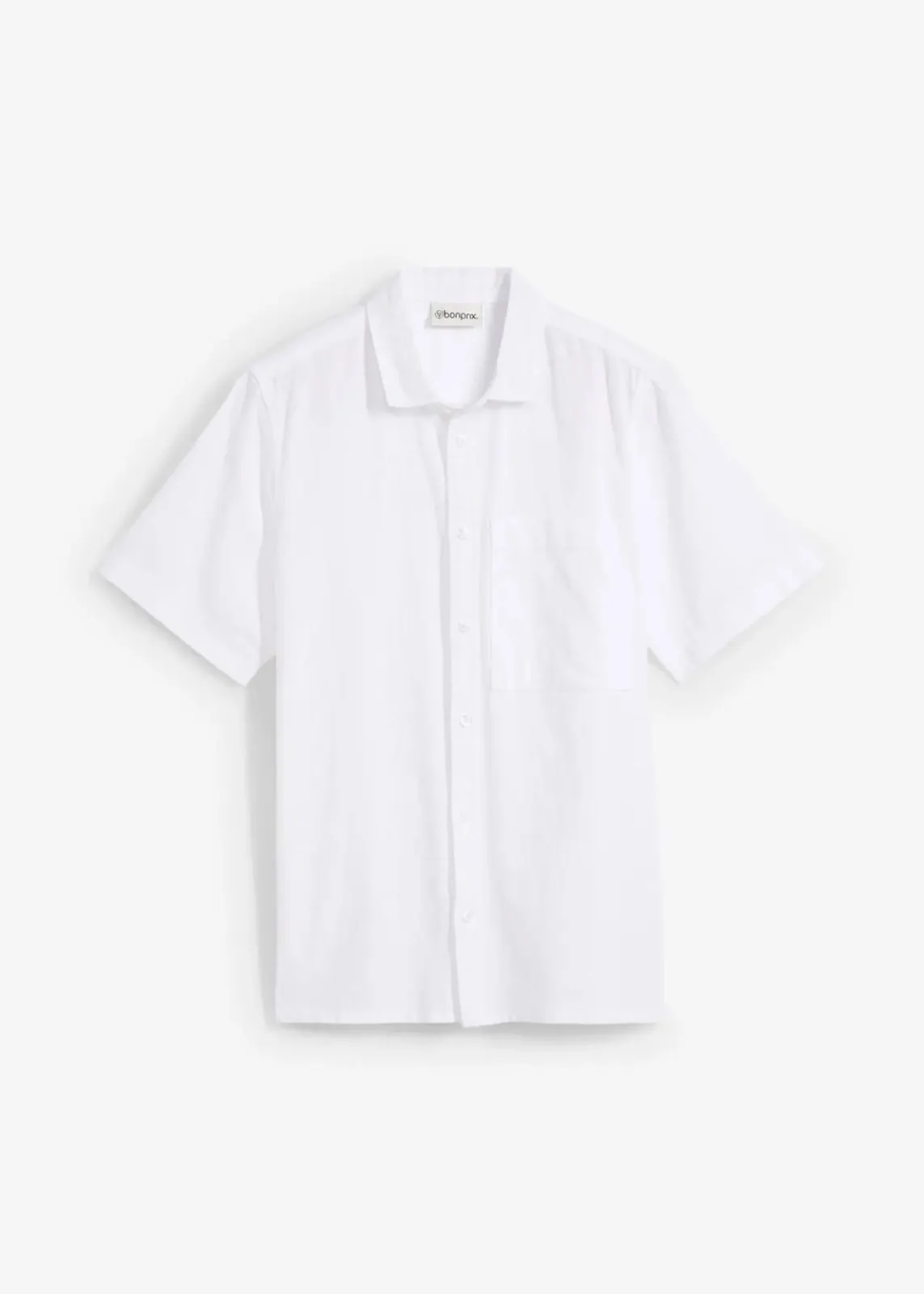 Kurzarmhemd aus luftigem Leinen-Mix|bonprix Sale