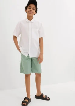 Kurzarmhemd aus luftigem Leinen-Mix|bonprix Sale