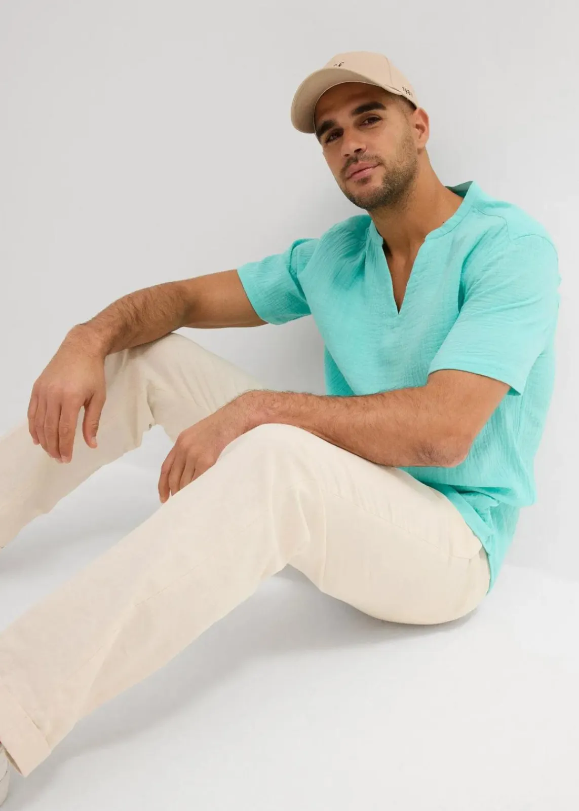 Kurzarmhemd aus luftigem Musselin|bonprix Discount