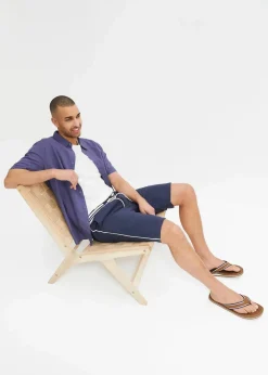 Kurzarmhemd aus luftigem Leinen-Mix|bonprix Clearance