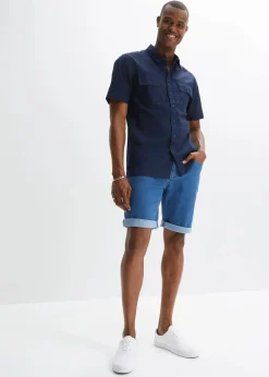 Kurzarmhemd aus reiner Baumwolle|bonprix Clearance