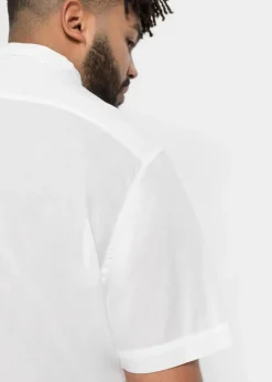 bonprix Hemden|Basics|Kurzarmhemd aus reiner Baumwolle weiß