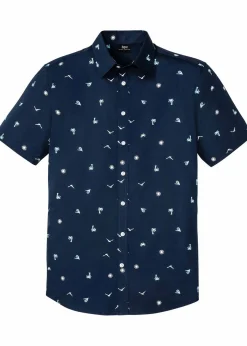 Kurzarmhemd aus reiner Baumwolle|bonprix Sale