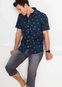 Kurzarmhemd aus reiner Baumwolle|bonprix Sale