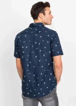 Kurzarmhemd aus reiner Baumwolle|bonprix Sale