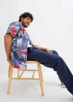 Kurzarmhemd aus reiner Baumwolle|bonprix Hot