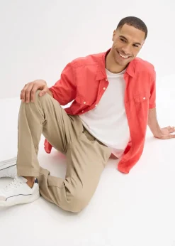 Kurzarmhemd aus reiner Baumwolle|bonprix Best