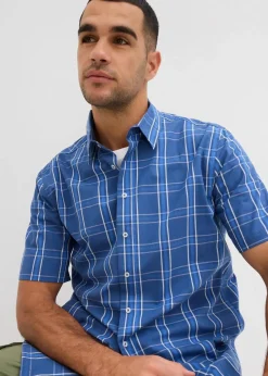 Kurzarmhemd aus reiner Baumwolle|bonprix Discount