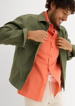 Kurzarmhemd aus reiner Baumwolle|bonprix