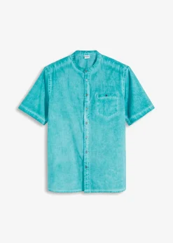 Kurzarmhemd in gewaschener Optik|bonprix Sale