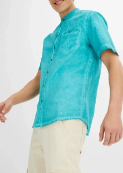 Kurzarmhemd in gewaschener Optik|bonprix Sale