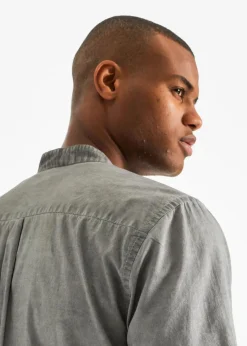 Kurzarmhemd in gewaschener Optik|bonprix Clearance