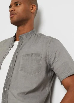 Kurzarmhemd in gewaschener Optik|bonprix Clearance