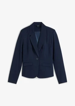 bonprix Blazer|Nachhaltigere Materialien|Kurzblazer dunkelblau