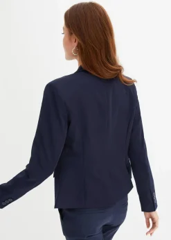 bonprix Blazer|Nachhaltigere Materialien|Kurzblazer dunkelblau
