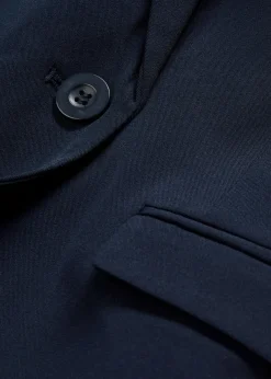 bonprix Blazer|Nachhaltigere Materialien|Kurzblazer dunkelblau