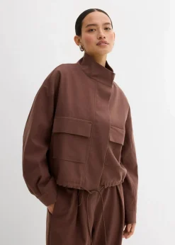 Kurze Übergangsjacke aus Viskose-Mix|bonprix Online