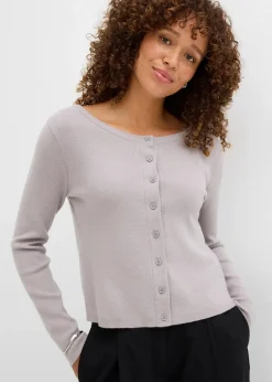 Kurze Feinstrickjacke|bonprix New