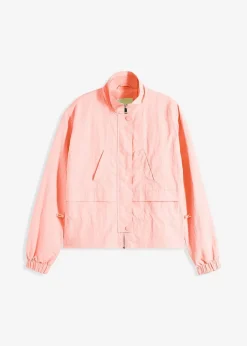 bonprix Bekleidung·Hosen|Jacken & Mäntel|Kurze Jacke mit Taillen-Tunnelzug softrosa