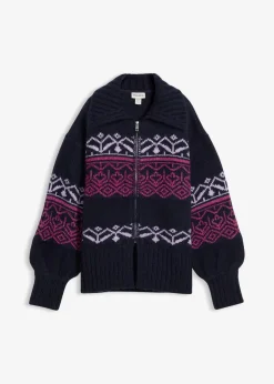 Kurze Norweger-Strickjacke|bonprix Hot