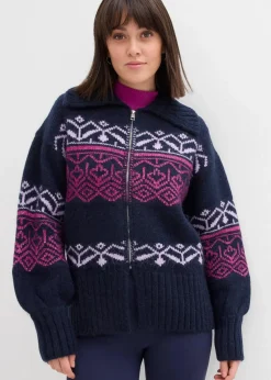 Kurze Norweger-Strickjacke|bonprix Hot