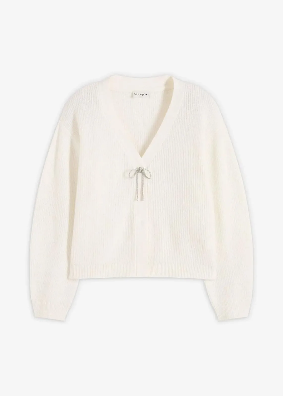 bonprix Bekleidung·Umstandsmode|Strickmode|Kurze Strickjacke wollweiß