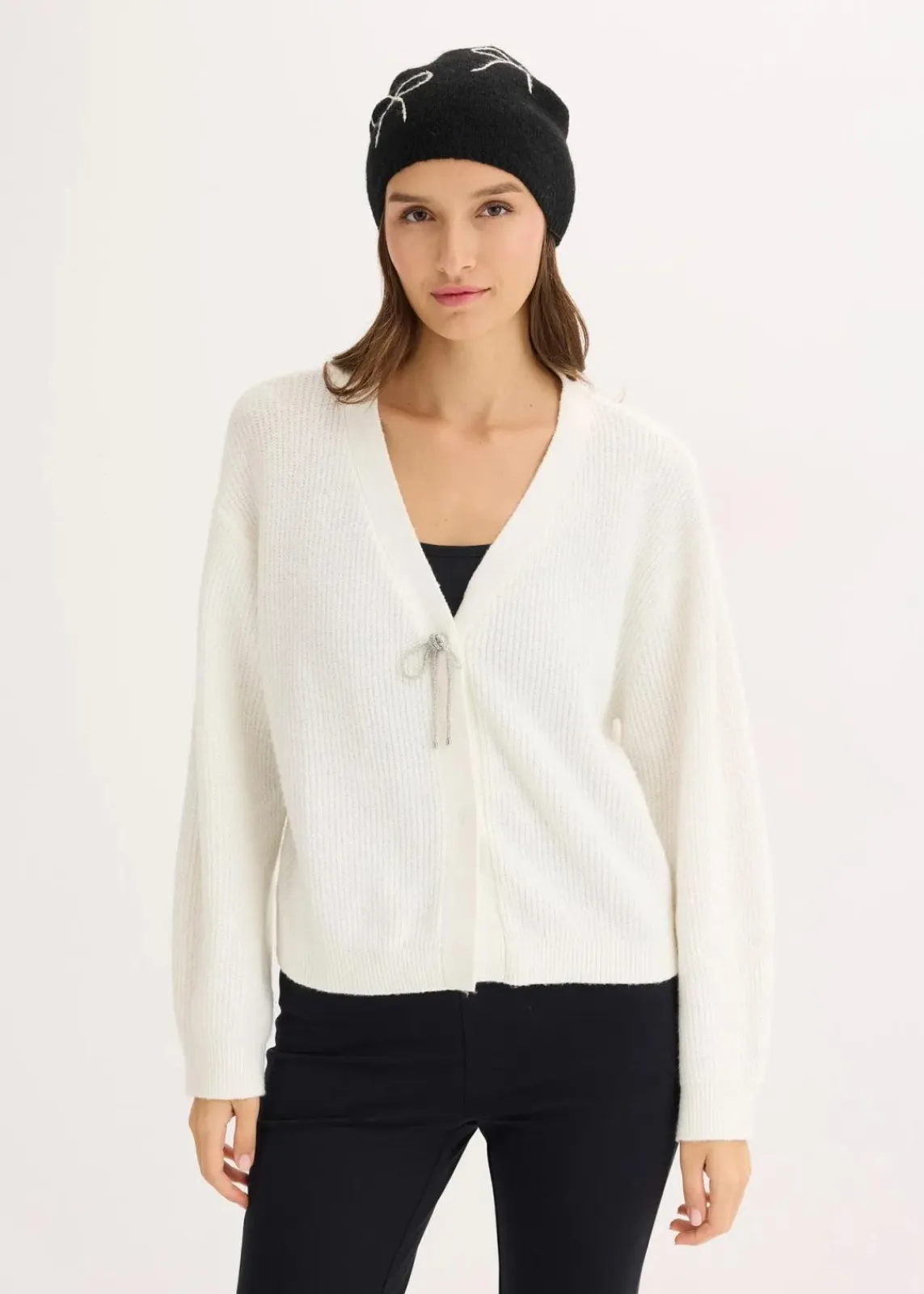 bonprix Bekleidung·Umstandsmode|Strickmode|Kurze Strickjacke wollweiß