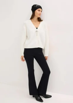 bonprix Bekleidung·Umstandsmode|Strickmode|Kurze Strickjacke wollweiß