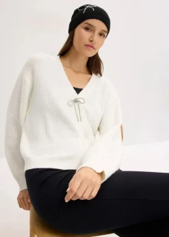 bonprix Bekleidung·Umstandsmode|Strickmode|Kurze Strickjacke wollweiß