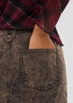 Kurzer Cordrock in Washed-Optik|bonprix Online