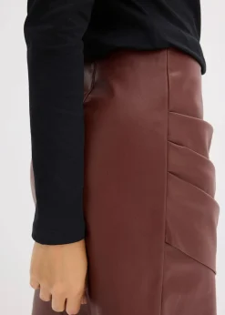 Kurzer Lederimitat-Rock|bonprix Hot