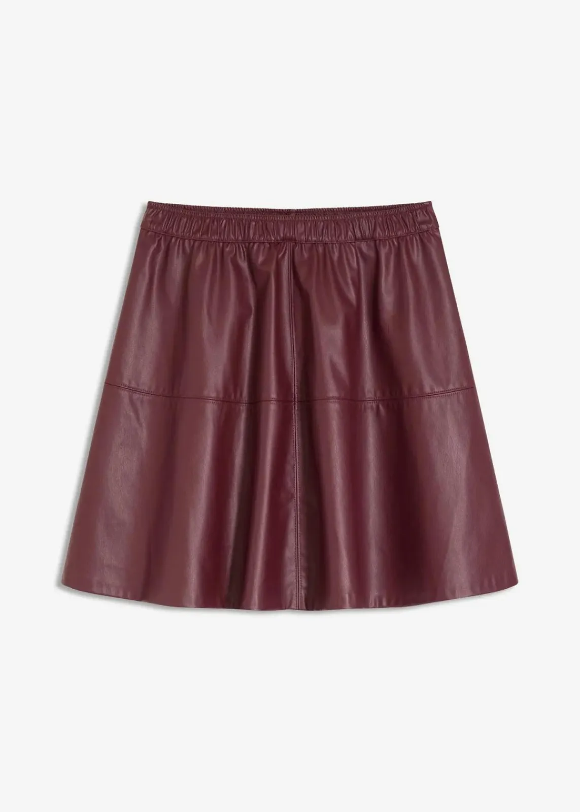 bonprix Bekleidung·Sportbekleidung|Röcke|Kurzer Lederimitat-Rock dunkelbeere