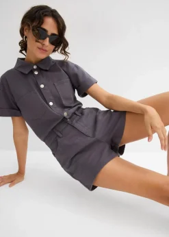 Kurzer Overall aus reiner Baumwolle|bonprix Discount