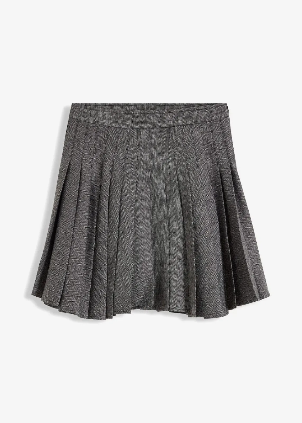 bonprix Röcke|Kurzer Plissée-Rock schwarz/weiß